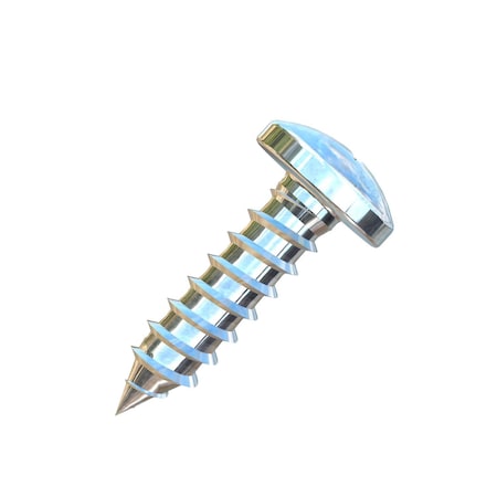 Allied Titanium Sheet Metal Screw, #6 x 1/2 in, Plain Titanium Pan Head Phillips Drive 0001629